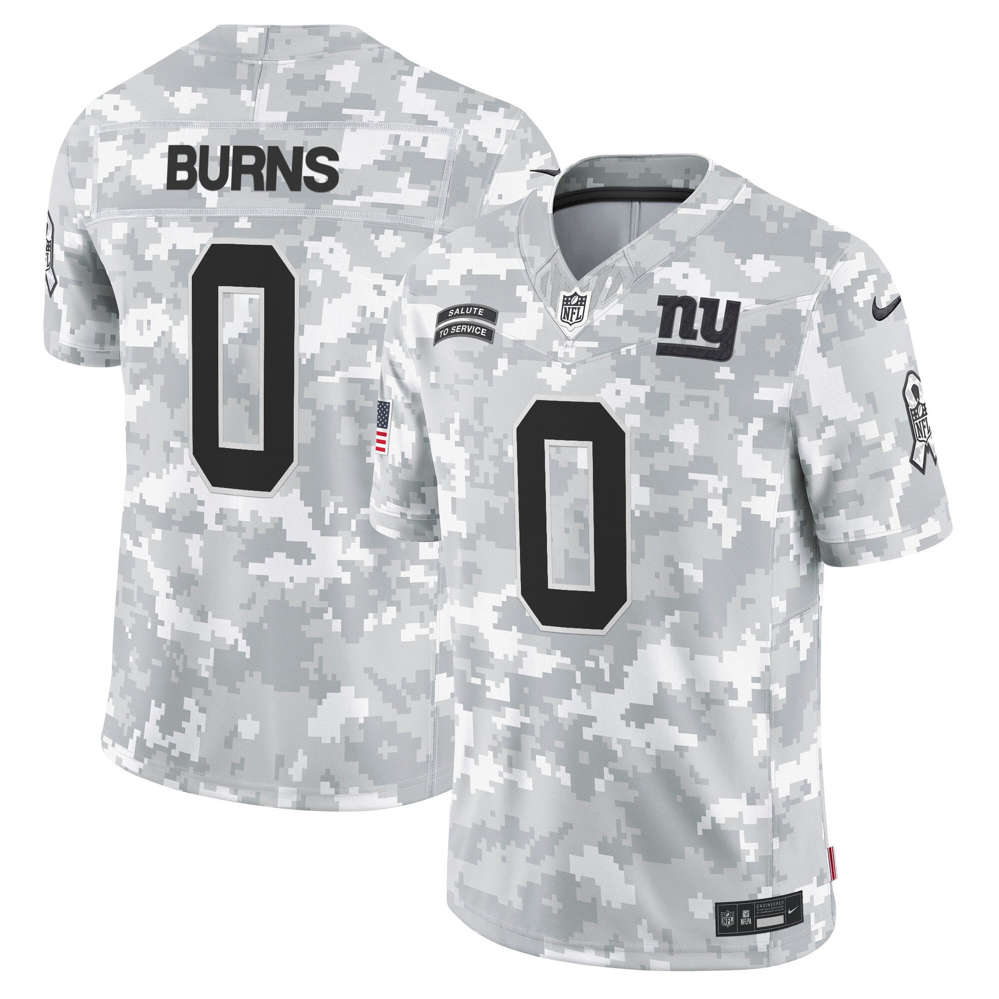 New York Giants 2024 Salute to Service Vapor Limited Jersey - Arctic Camo - All stitched