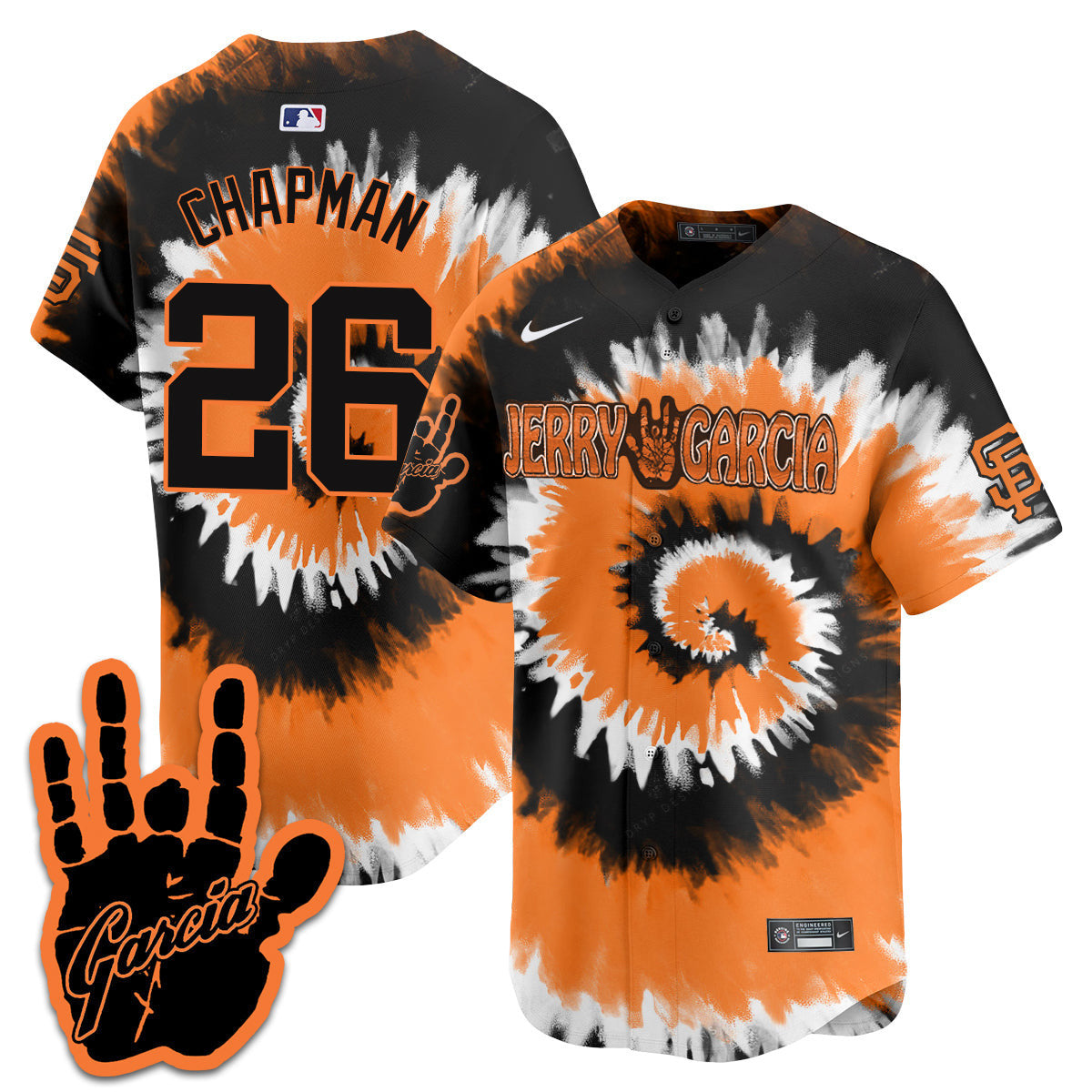 Men's Giants Jerry Garcia 2024 Limited Jersey V1
