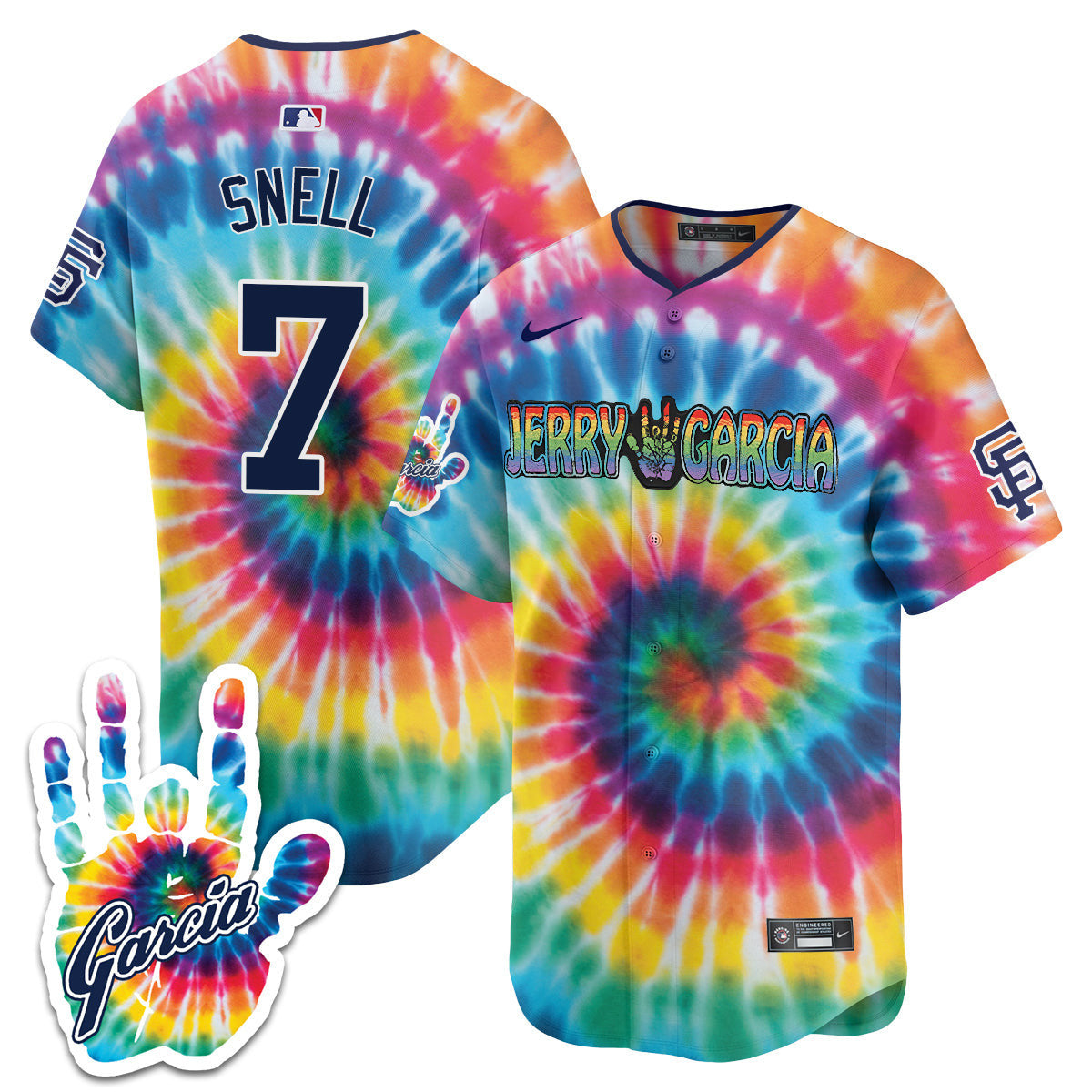 Men's Giants Jerry Garcia 2024 Limited Jersey V1