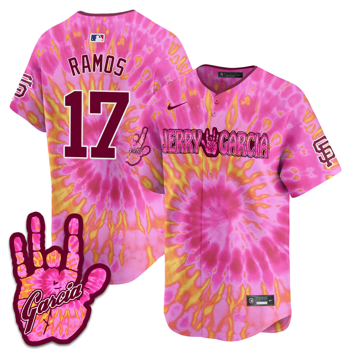 Men's Giants Jerry Garcia 2024 Limited Jersey V1