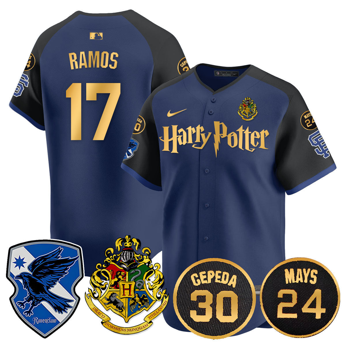 Men's Giants Harry Potter 2024 Limited Jersey - All Stitched
