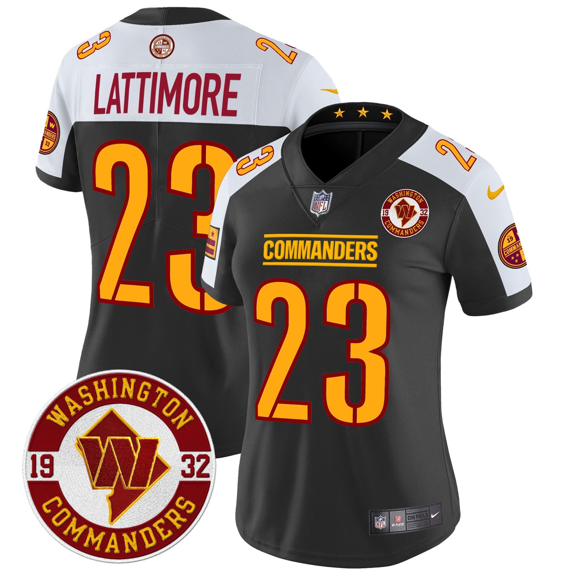 Women's Washington Commanders 2024 Vapor Limited Jersey - Est. 1932 Patch - All Stitched