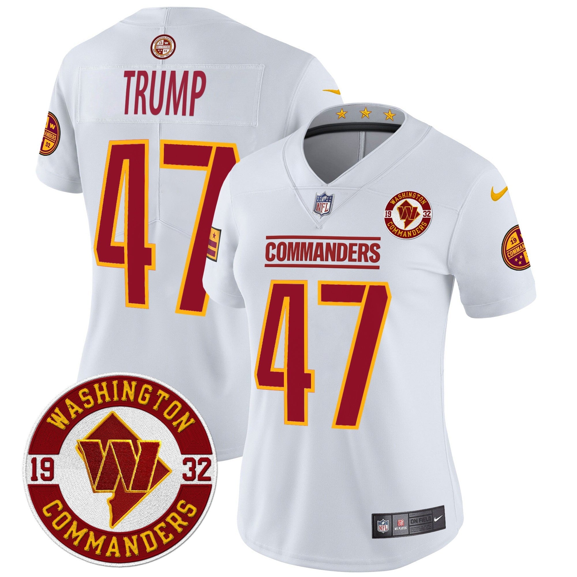 Women's Washington Commanders 2024 Vapor Limited Jersey - Est. 1932 Patch - All Stitched