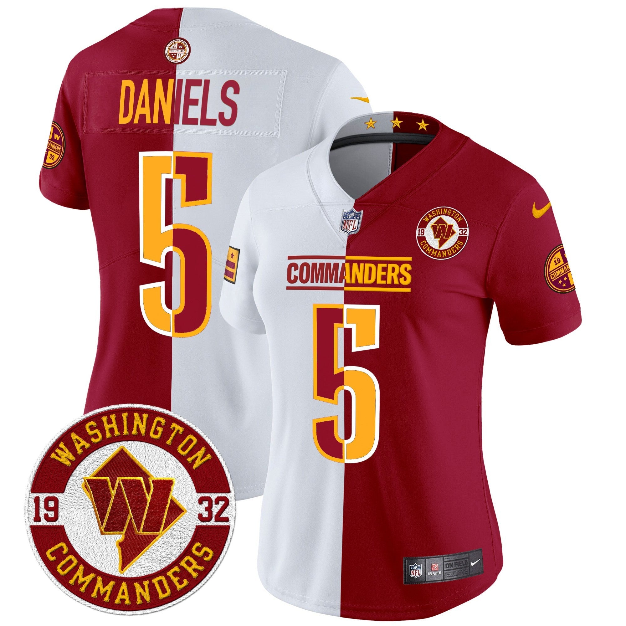 Women's Washington Commanders 2024 Vapor Limited Jersey - Est. 1932 Patch - All Stitched