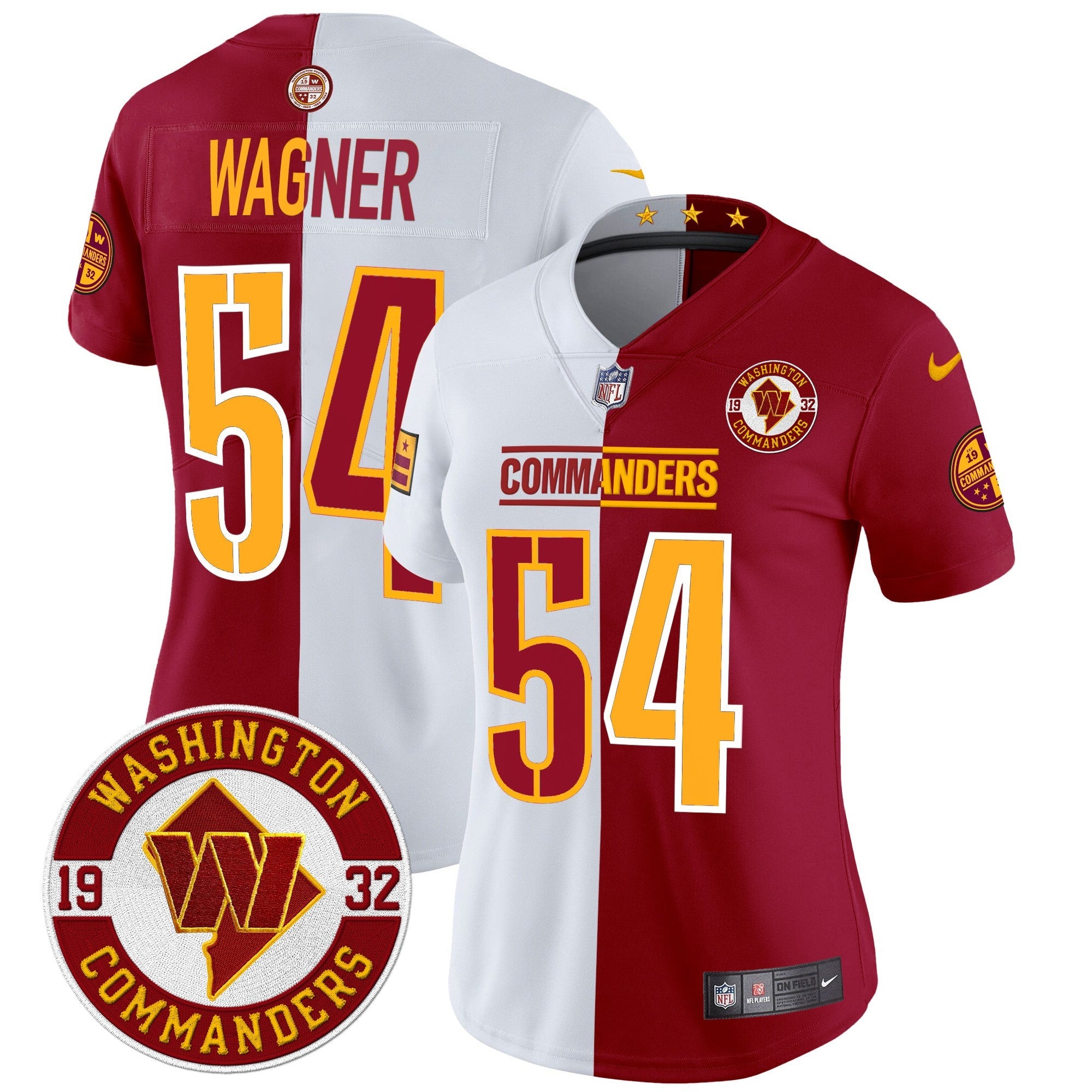 Women's Washington Commanders 2024 Vapor Limited Jersey - Est. 1932 Patch - All Stitched