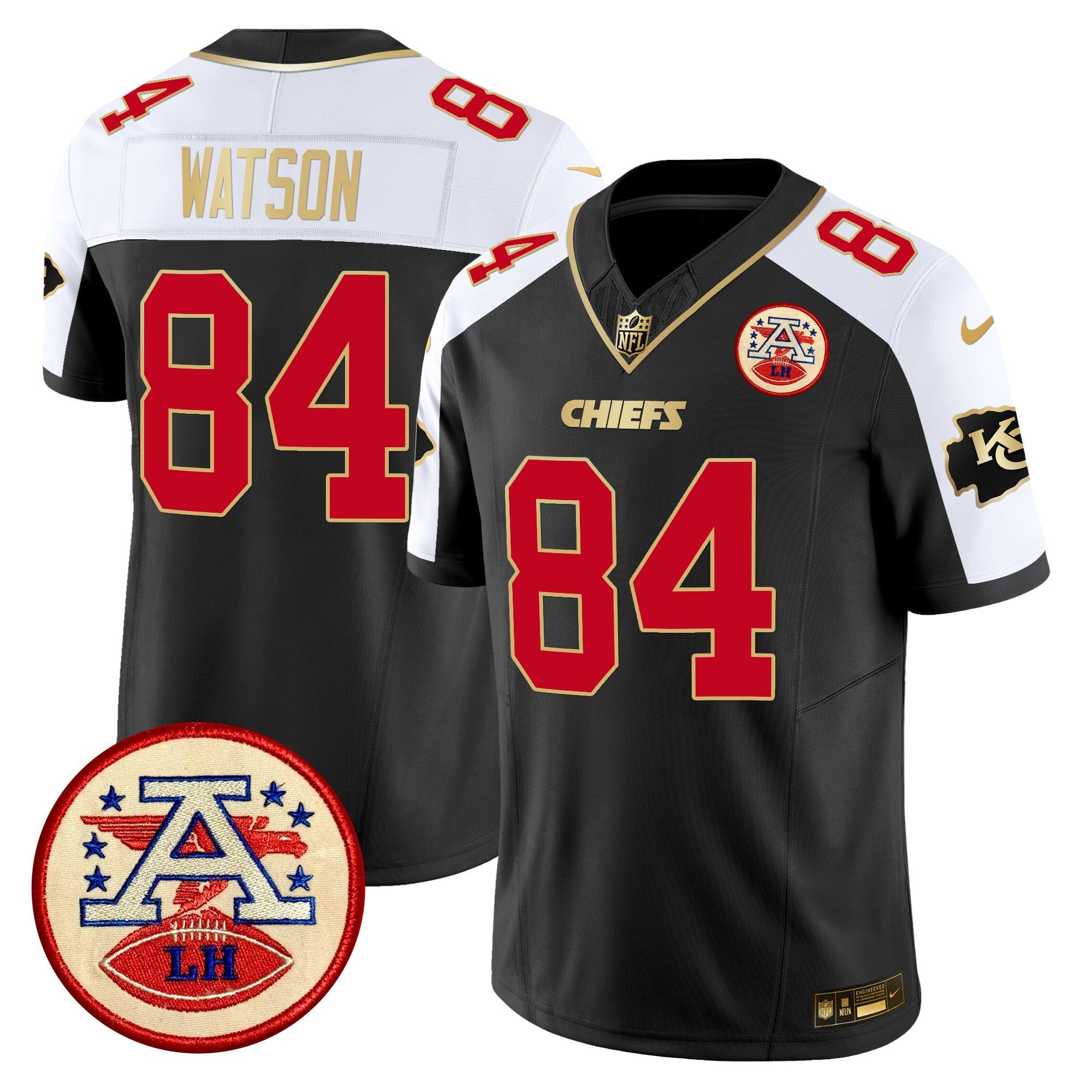 Men's Chiefs 2024 Lamar Hunt Patch Vapor Limited Jersey - All Stitched