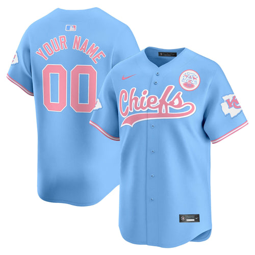 Chiefs Bubblegum Pink Vapor Premier Limited Custom Jersey - All Stitched
