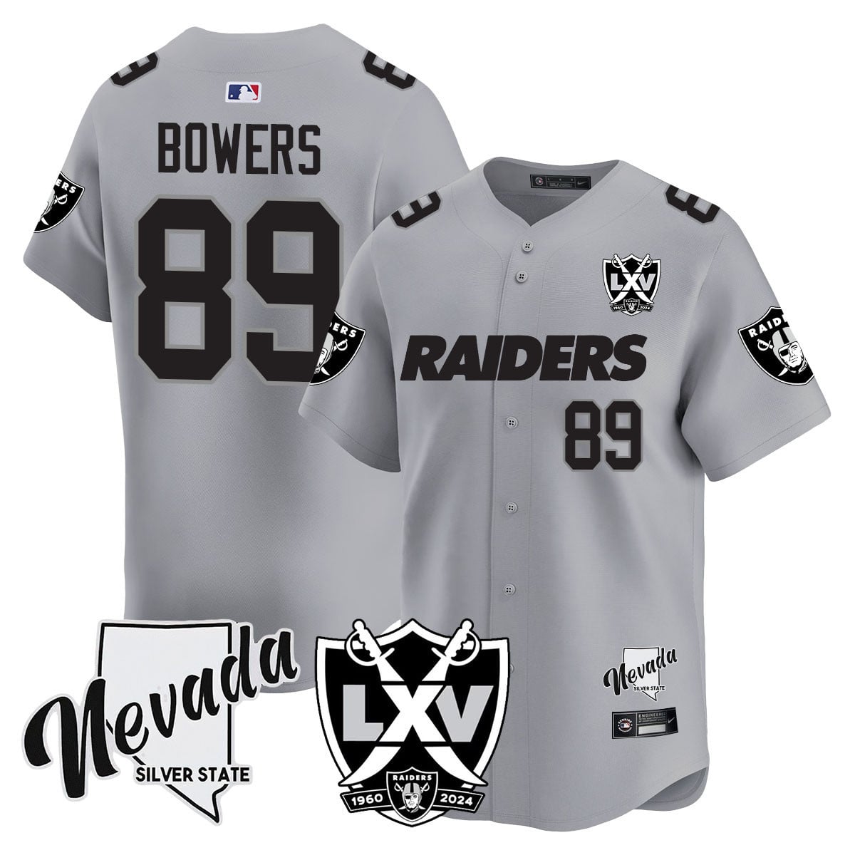 Men's Raiders 2024 Baseball Limited Jersey - 65th Anniversary - All Stitched