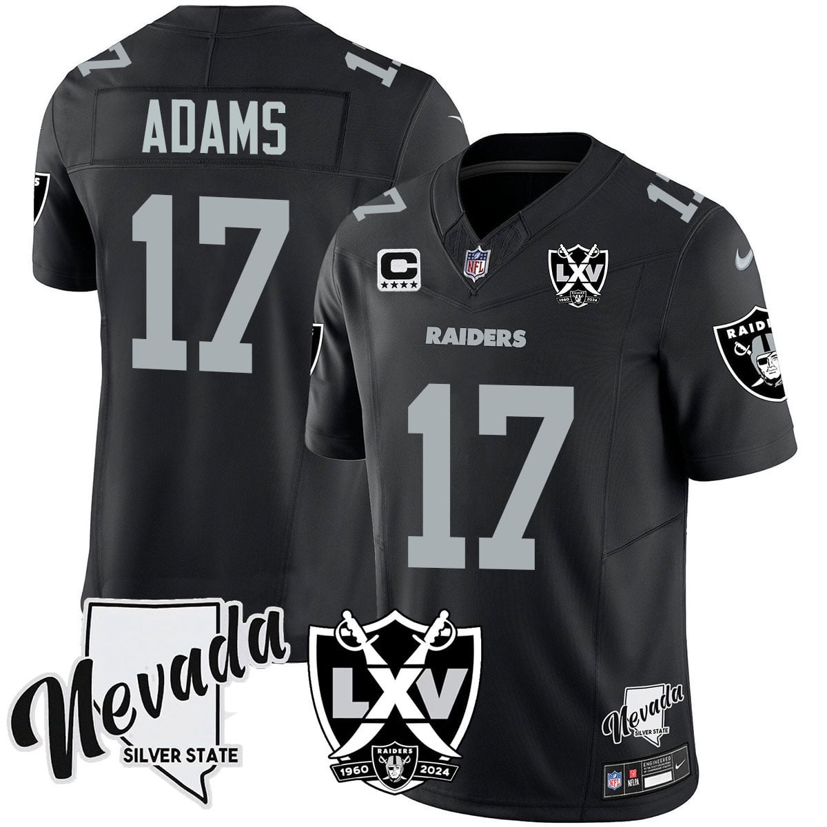 Women's Raiders 2024 Vapor Limited Jersey - 65th Anniversary - All Stitched