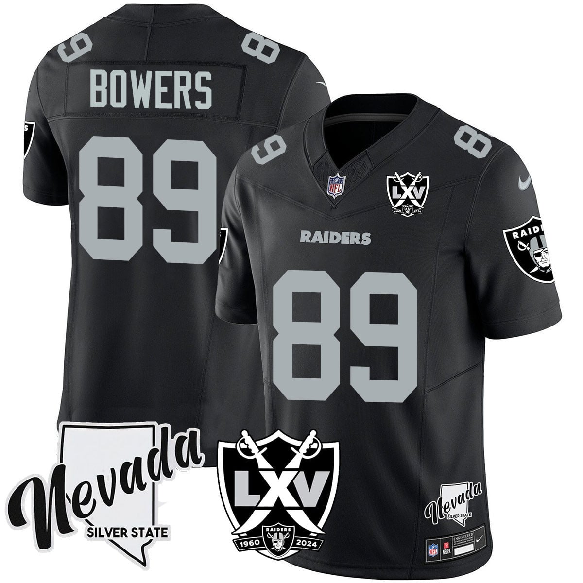 Women's Raiders 2024 Vapor Limited Jersey - 65th Anniversary - All Stitched