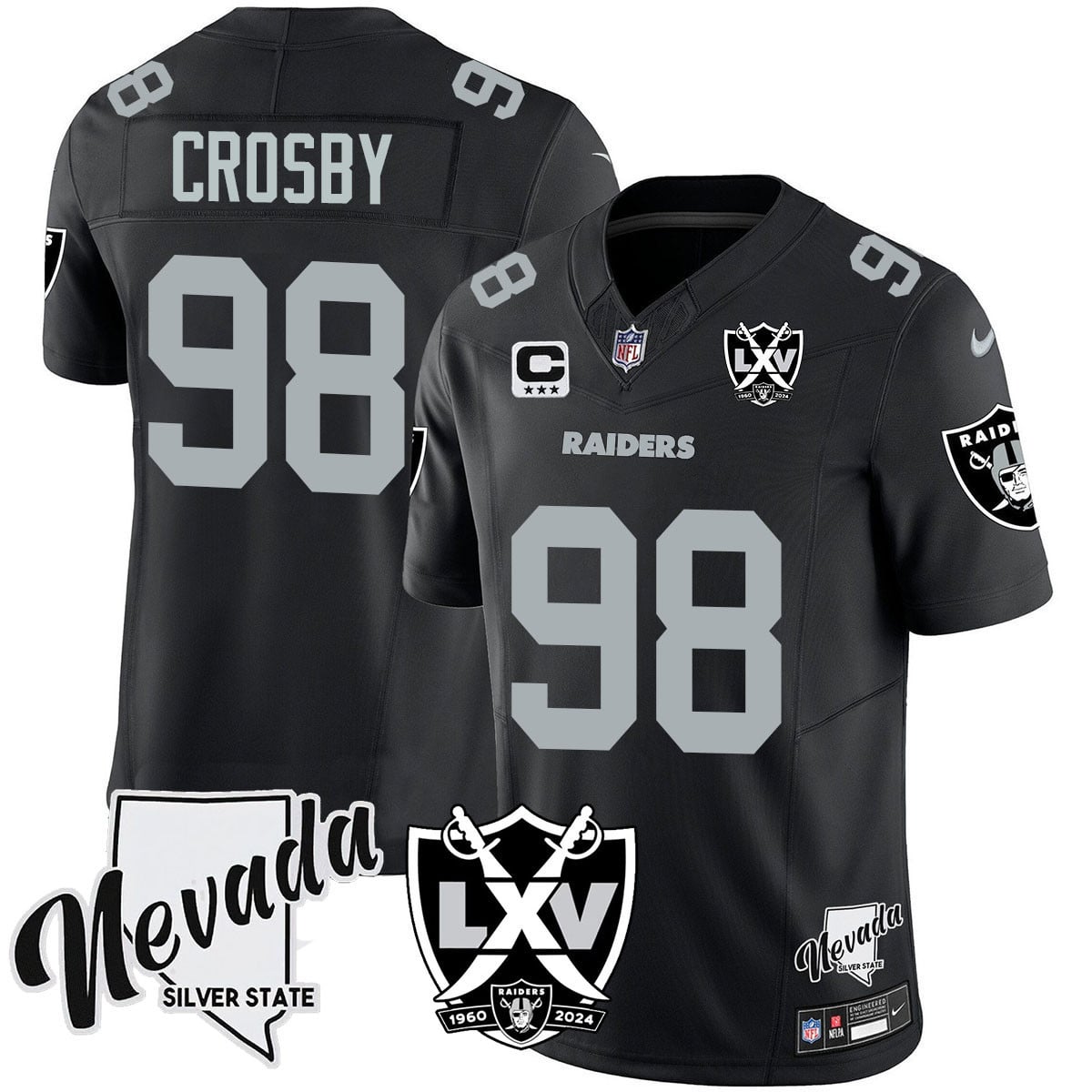 Women's Raiders 2024 Vapor Limited Jersey - 65th Anniversary - All Stitched