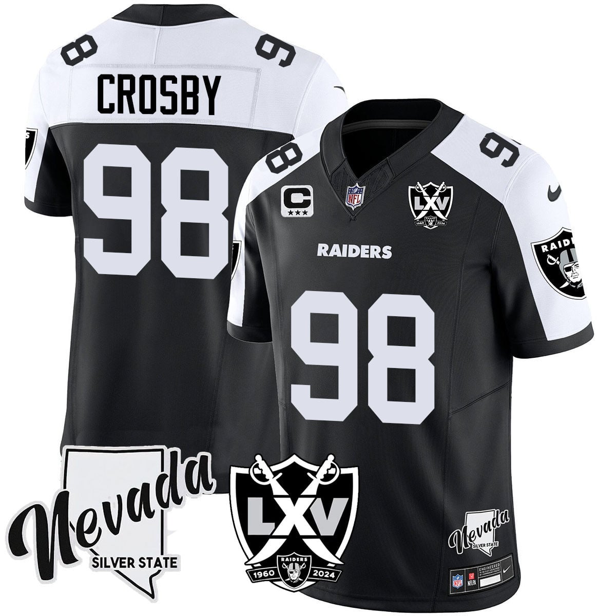 Women's Raiders 2024 Vapor Limited Jersey - 65th Anniversary - All Stitched