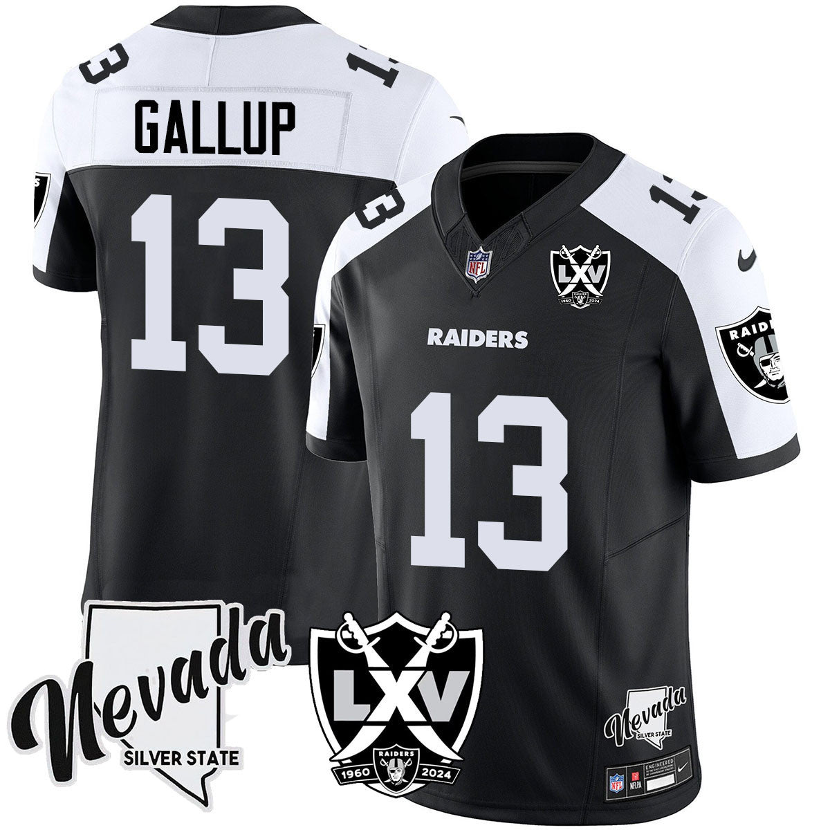 Women's Raiders 2024 Vapor Limited Jersey - 65th Anniversary - All Stitched