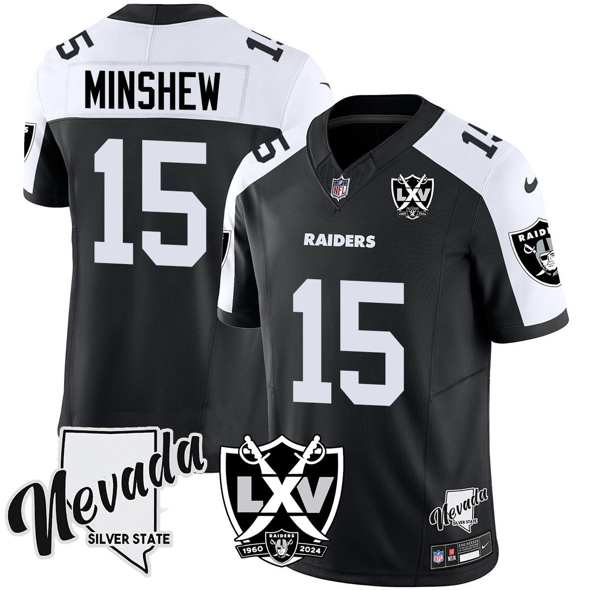 Women's Raiders 2024 Vapor Limited Jersey - 65th Anniversary - All Stitched