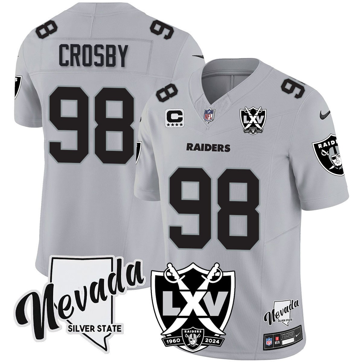 Women's Raiders 2024 Vapor Limited Jersey - 65th Anniversary - All Stitched