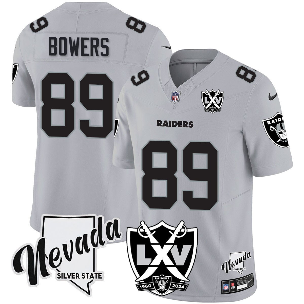 Women's Raiders 2024 Vapor Limited Jersey - 65th Anniversary - All Stitched