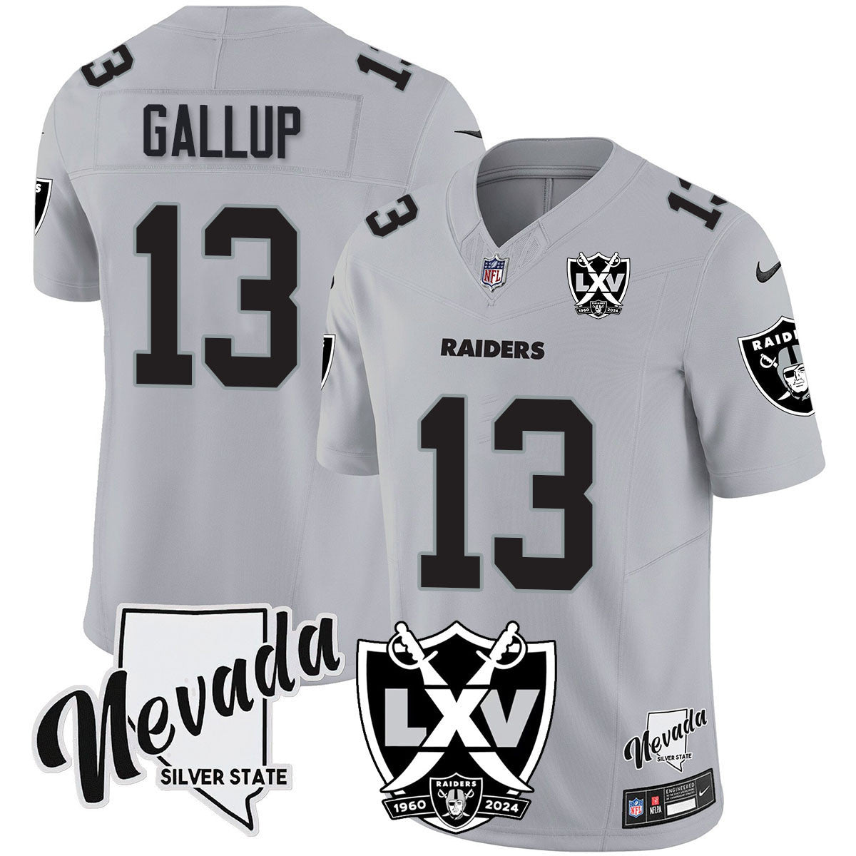 Women's Raiders 2024 Vapor Limited Jersey - 65th Anniversary - All Stitched