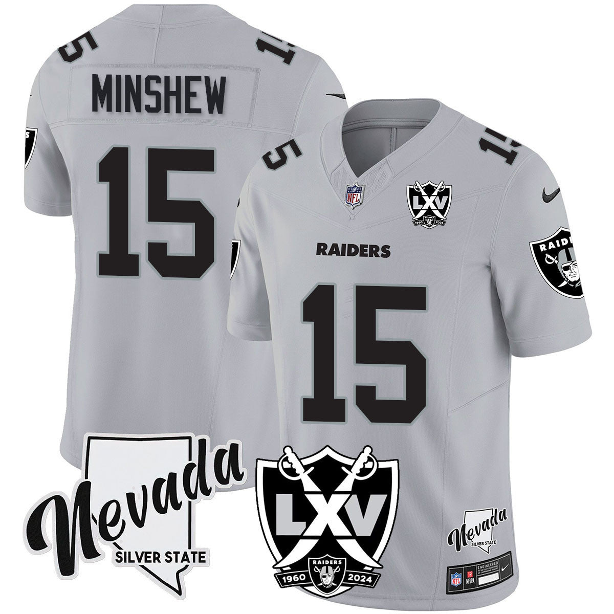 Women's Raiders 2024 Vapor Limited Jersey - 65th Anniversary - All Stitched
