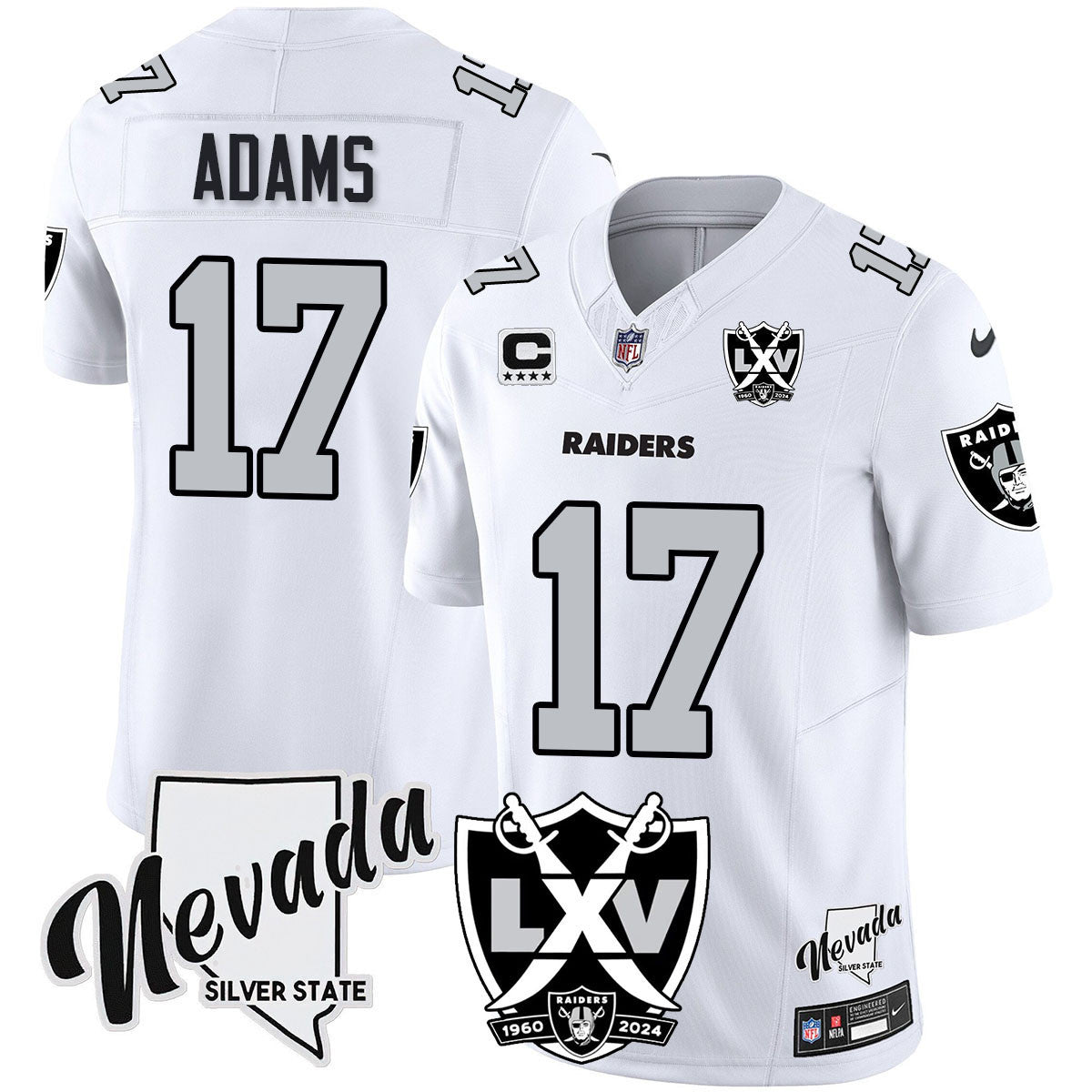 Women's Raiders 2024 Vapor Limited Jersey - 65th Anniversary - All Stitched