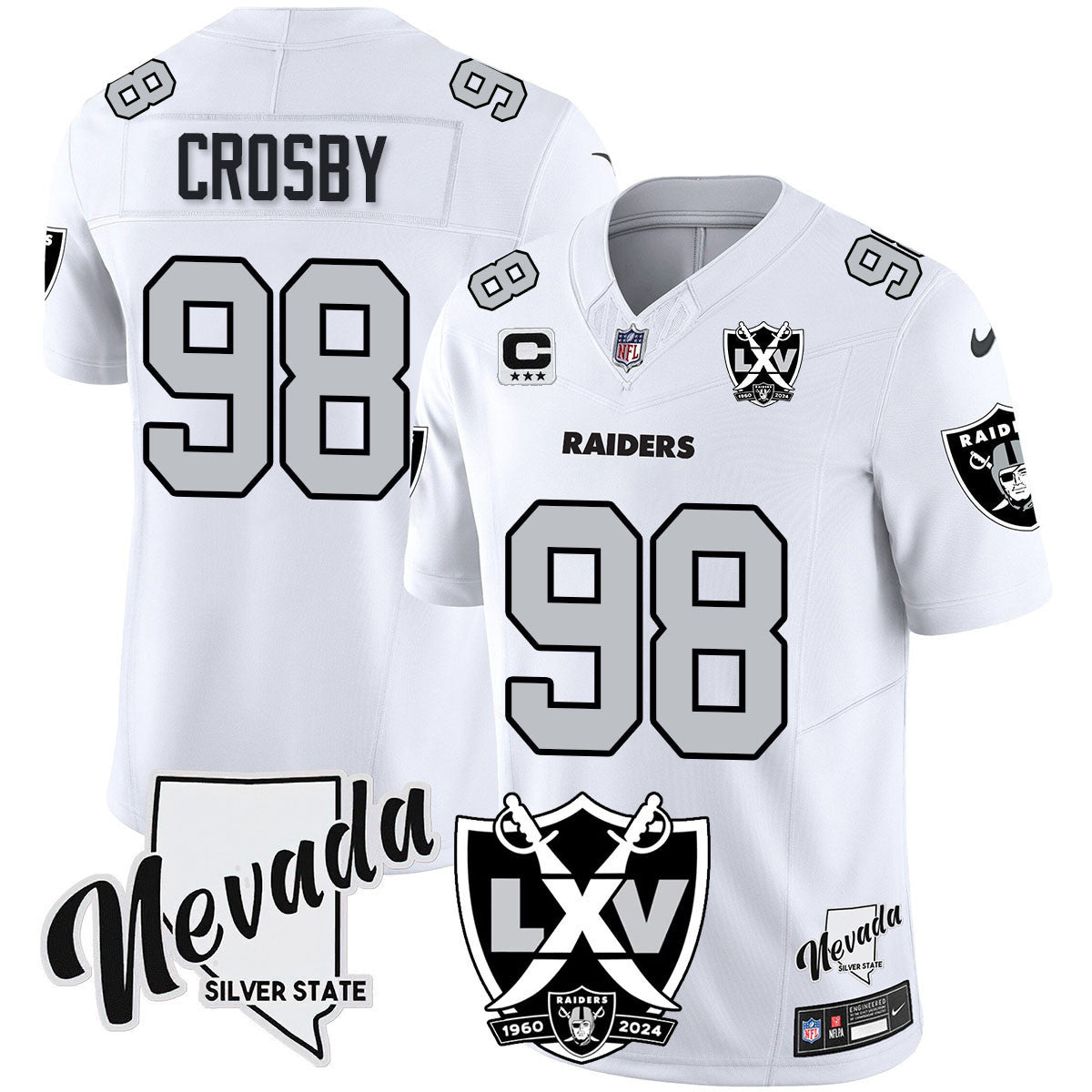 Women's Raiders 2024 Vapor Limited Jersey - 65th Anniversary - All Stitched
