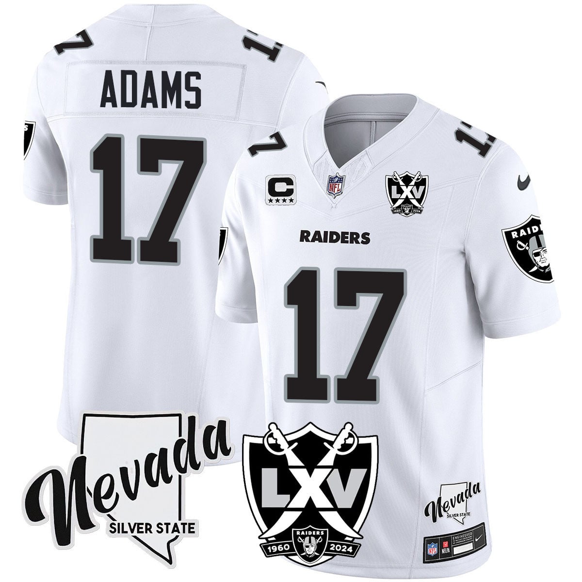 Women's Raiders 2024 Vapor Limited Jersey - 65th Anniversary - All Stitched