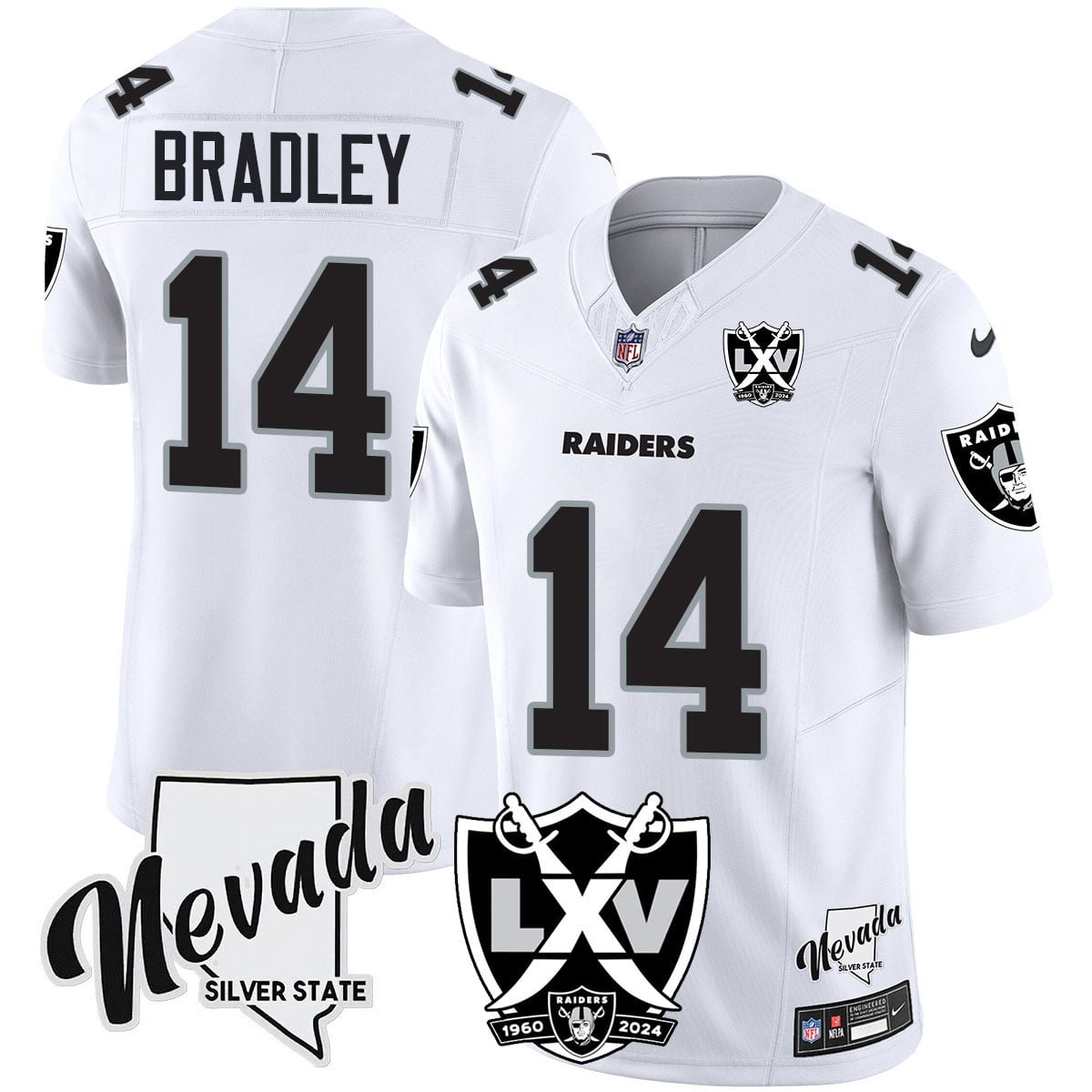 Women's Raiders 2024 Vapor Limited Jersey - 65th Anniversary - All Stitched
