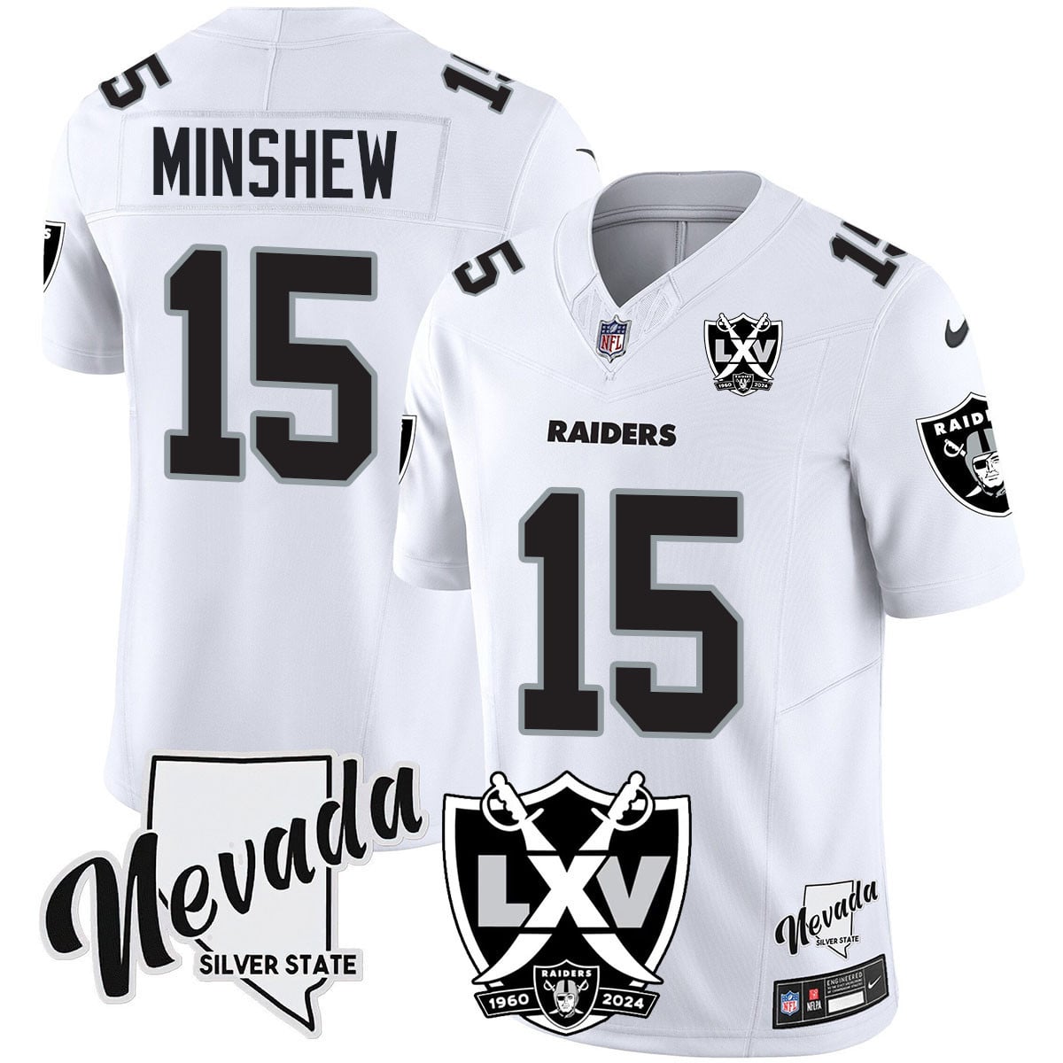 Women's Raiders 2024 Vapor Limited Jersey - 65th Anniversary - All Stitched