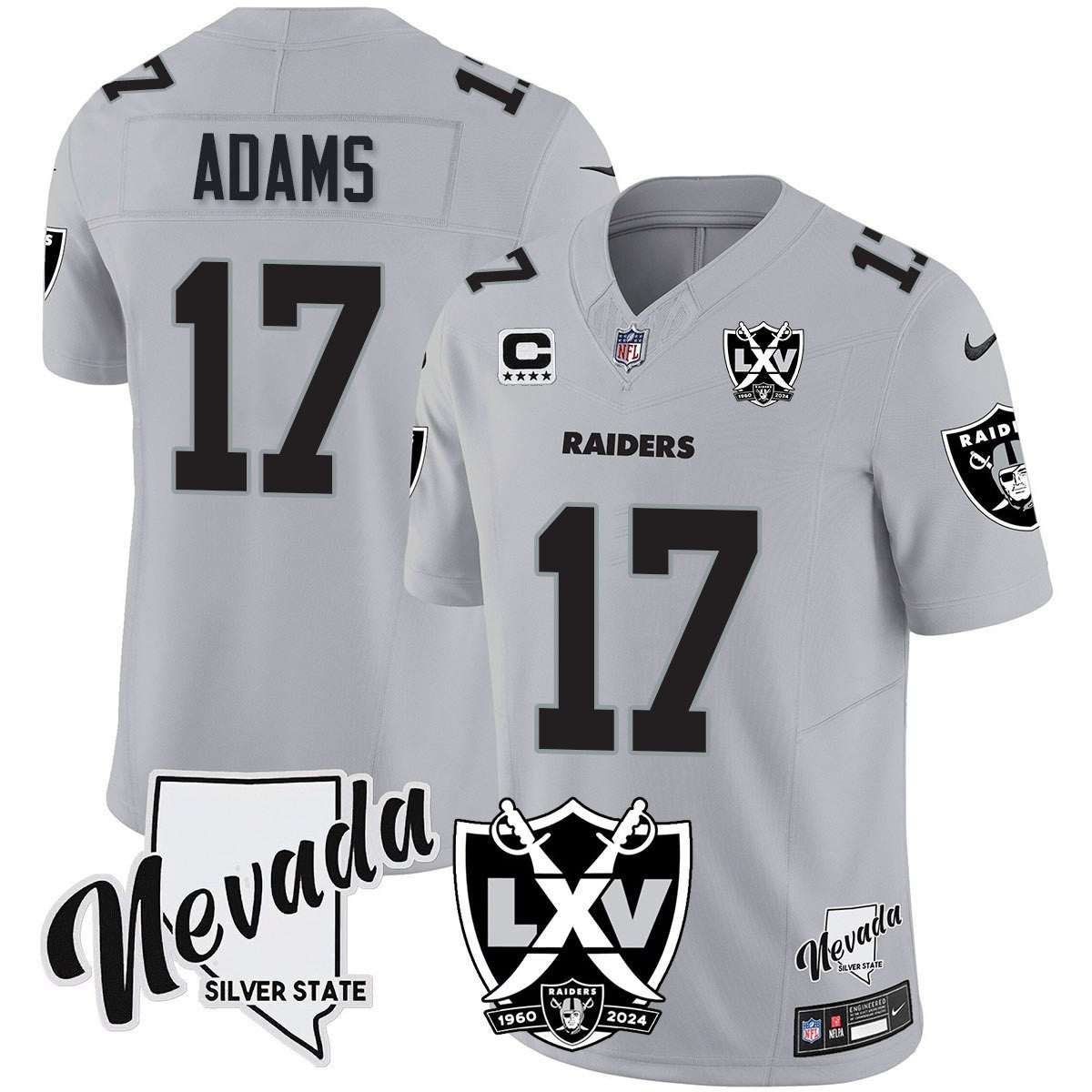 Women's Raiders 2024 Vapor Limited Jersey - 65th Anniversary - All Stitched