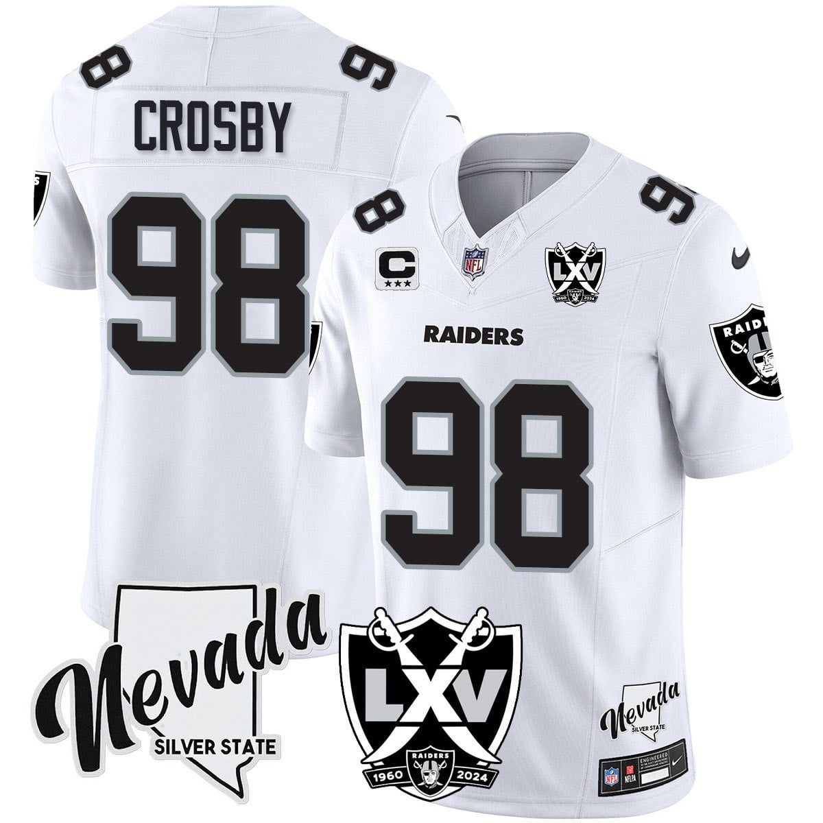 Women's Raiders 2024 Vapor Limited Jersey - 65th Anniversary - All Stitched