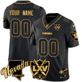 Custom Name/Gender Raiders 2024 Vapor Limited Gold Jersey - 65th Anniversary - All Stitched