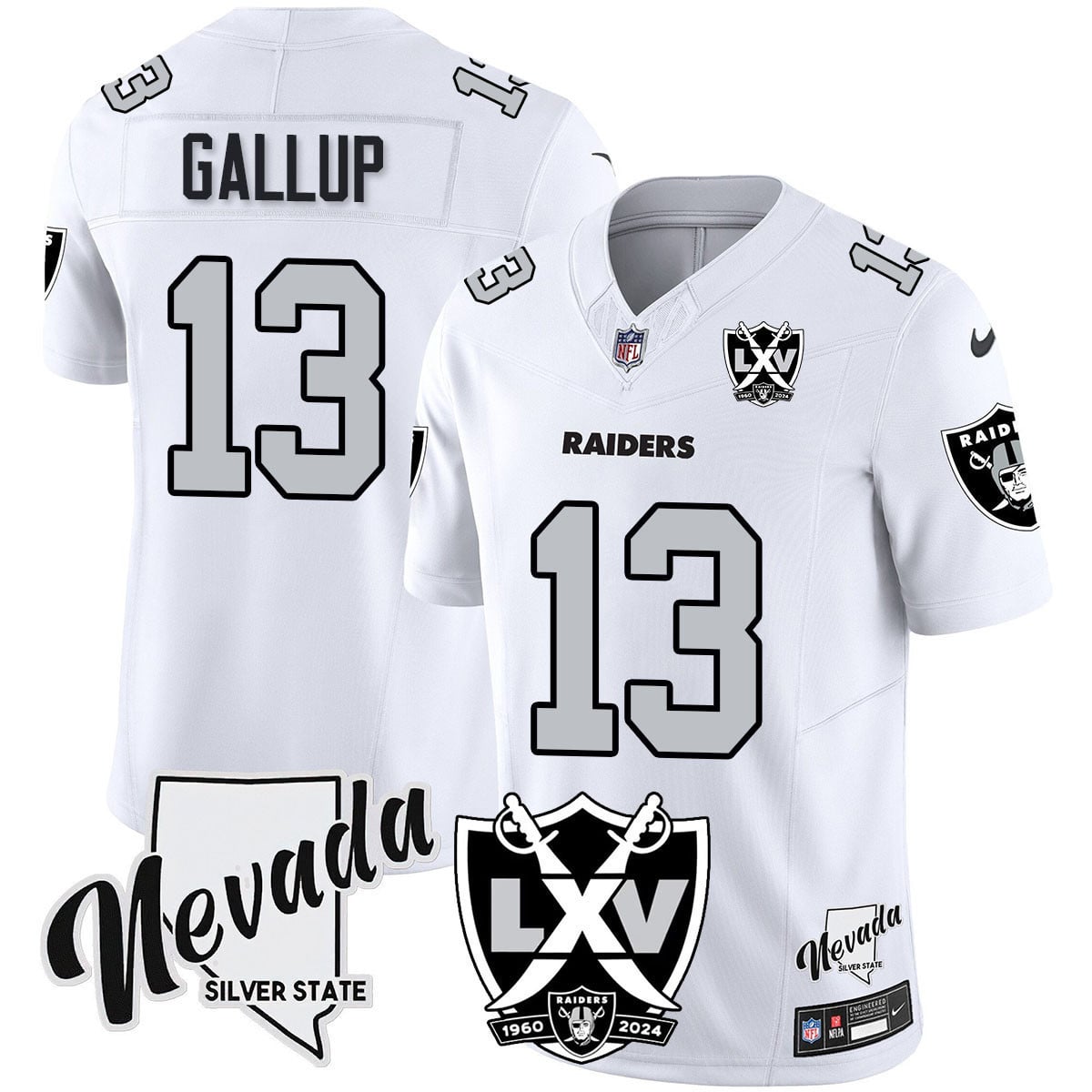 Men's Raiders 2025 Vapor Limited Jersey - 65th Anniversary - All Stitched