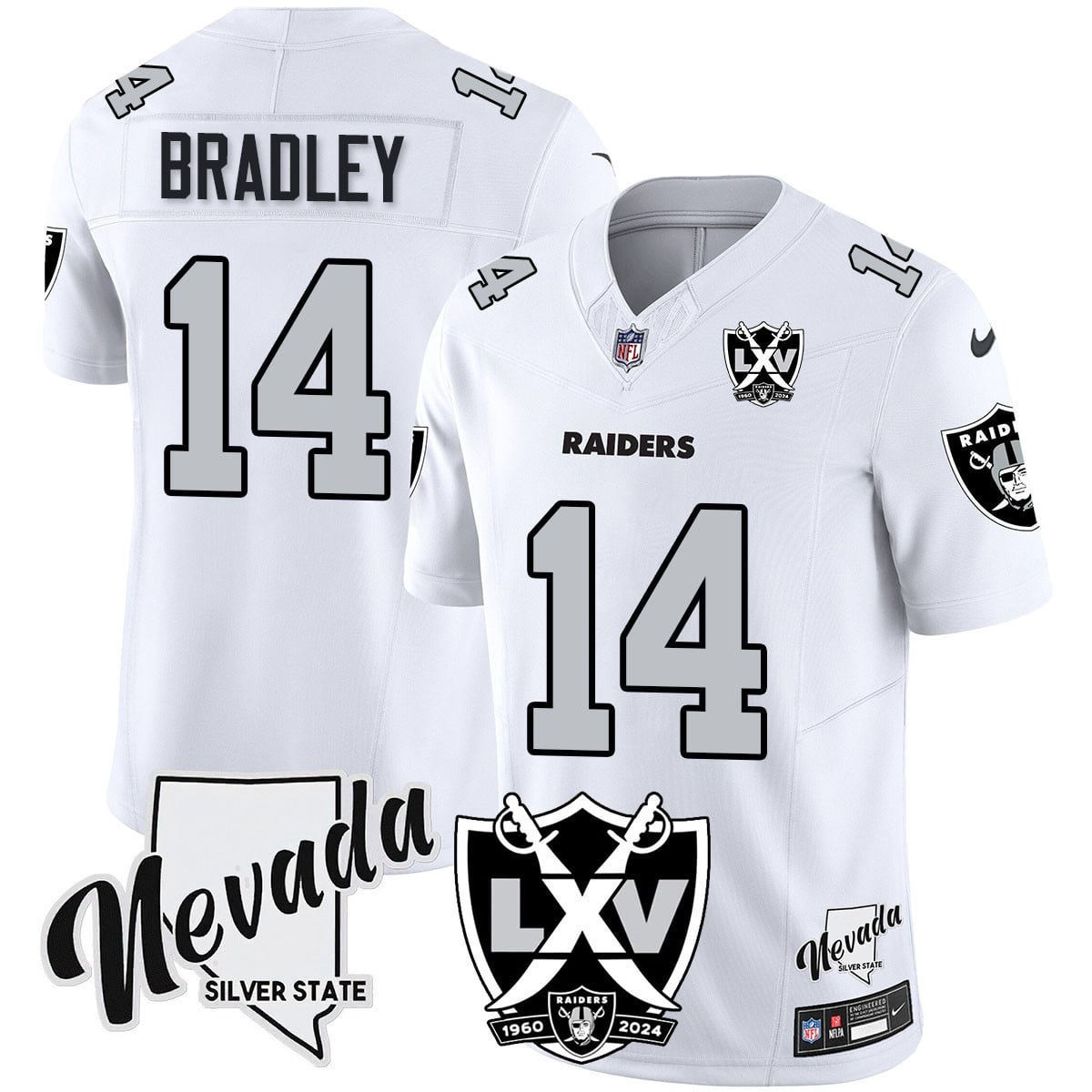 Men's Raiders 2025 Vapor Limited Jersey - 65th Anniversary - All Stitched