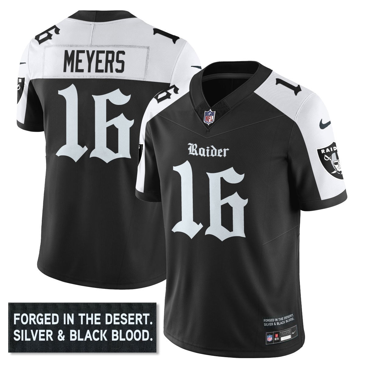 Women's Las Vegas Raiders 'Gothic Silver State Edition' Vapor Limited Jersey - All Stitched