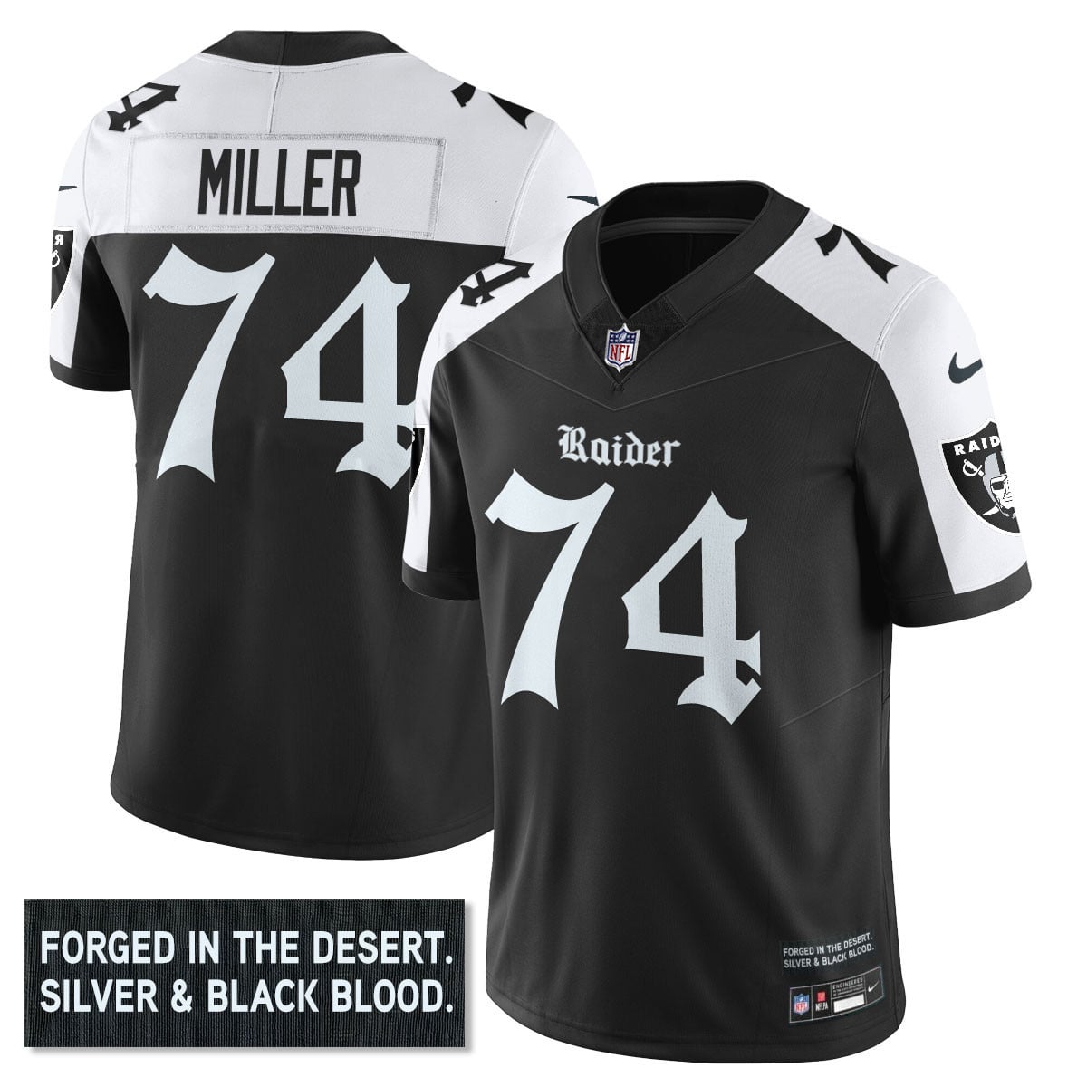 Women's Las Vegas Raiders 'Gothic Silver State Edition' Vapor Limited Jersey - All Stitched