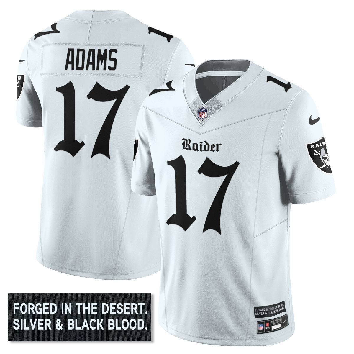 Women's Las Vegas Raiders 'Gothic Silver State Edition' Vapor Limited Jersey - All Stitched