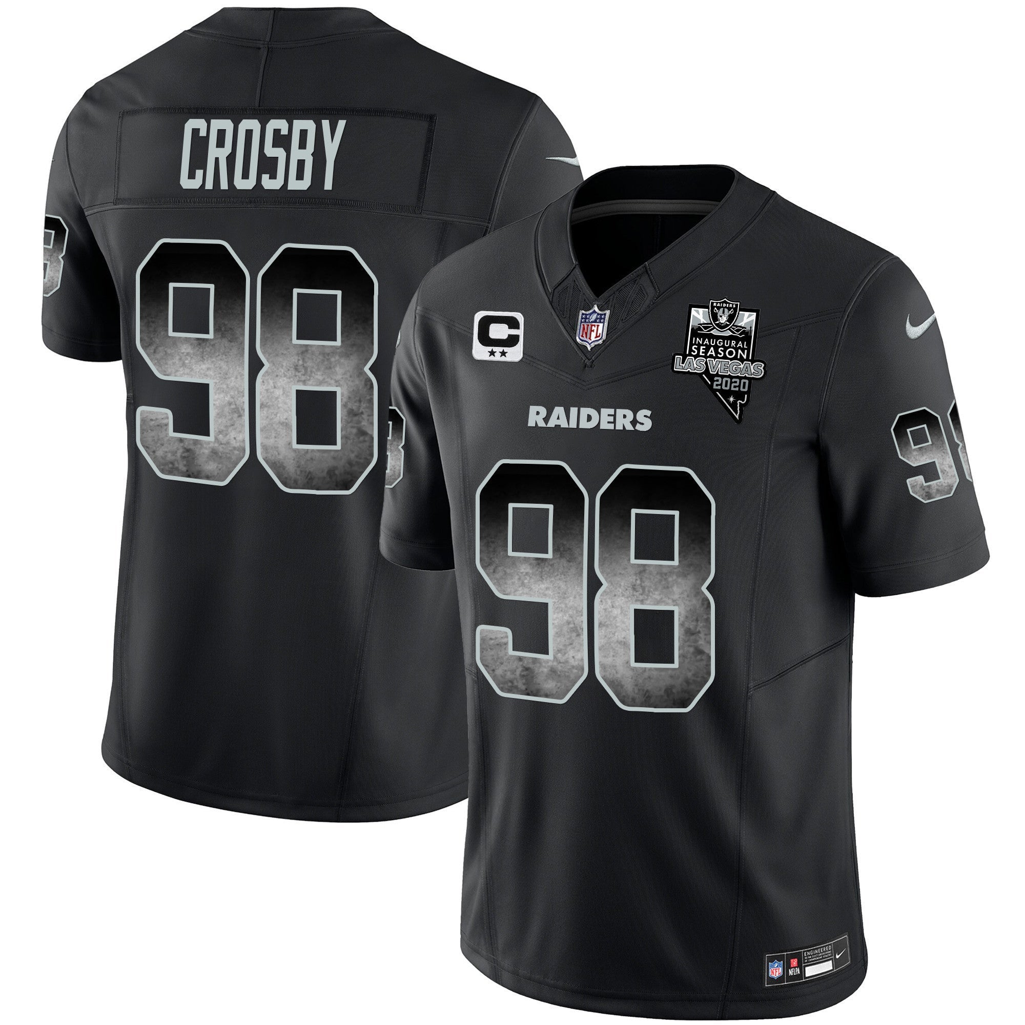 Men's Raiders Arch Smoke Vapor Jersey - All Stitched