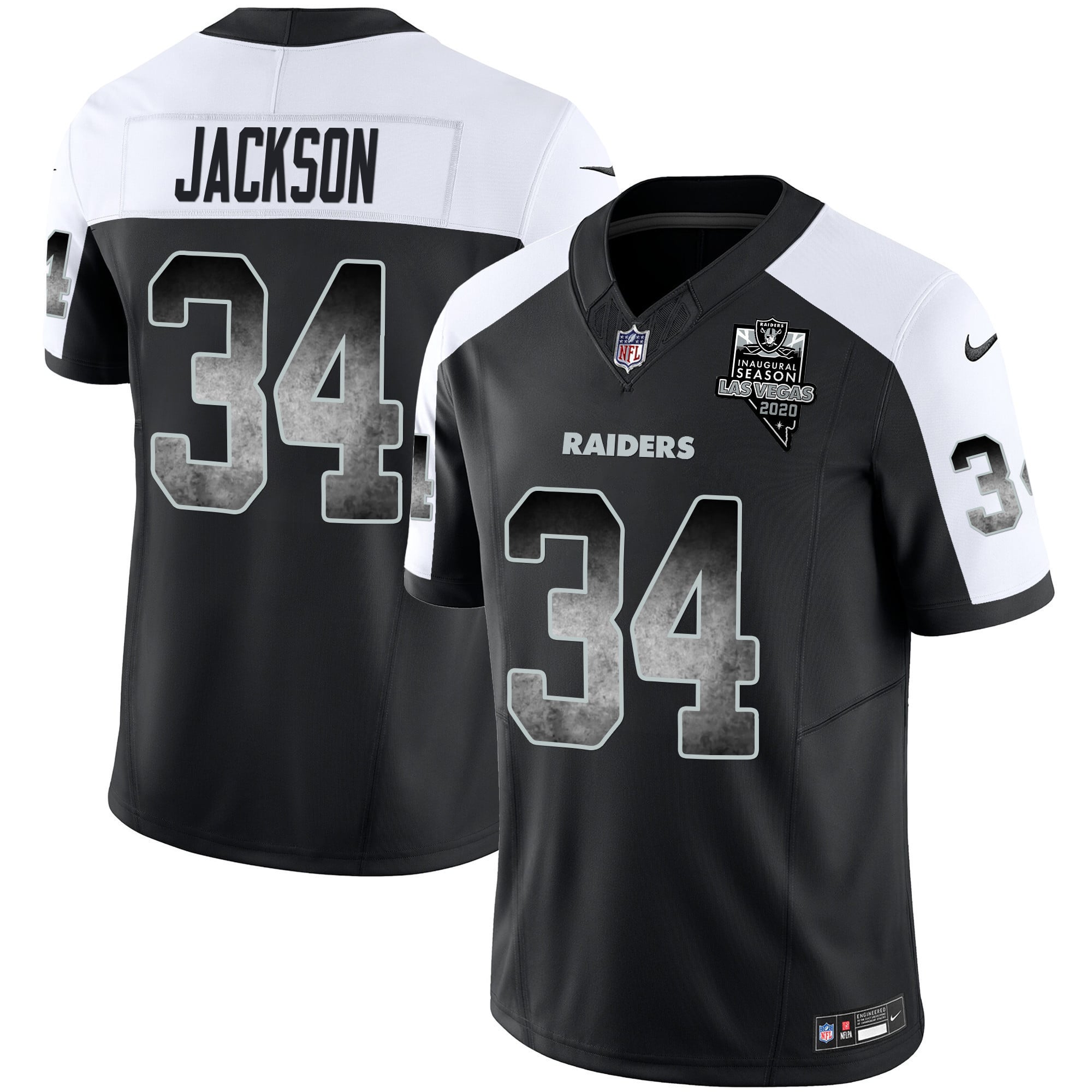Men's Raiders Arch Smoke Vapor Jersey - All Stitched