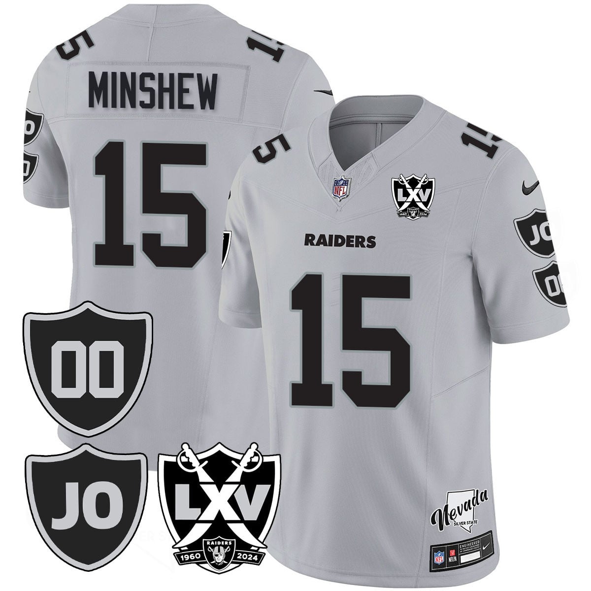 Men's Raiders Vapor Limited Jersey - All Stitched - Honor Jim Otto