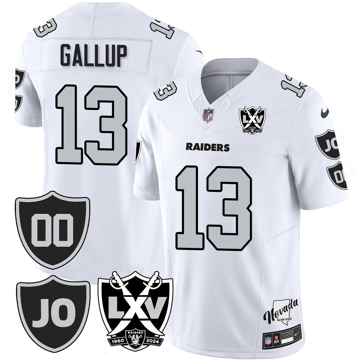 Men's Raiders Vapor Limited Jersey - All Stitched - Honor Jim Otto