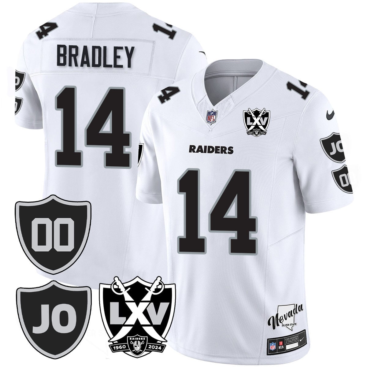 Men's Raiders Vapor Limited Jersey - All Stitched - Honor Jim Otto