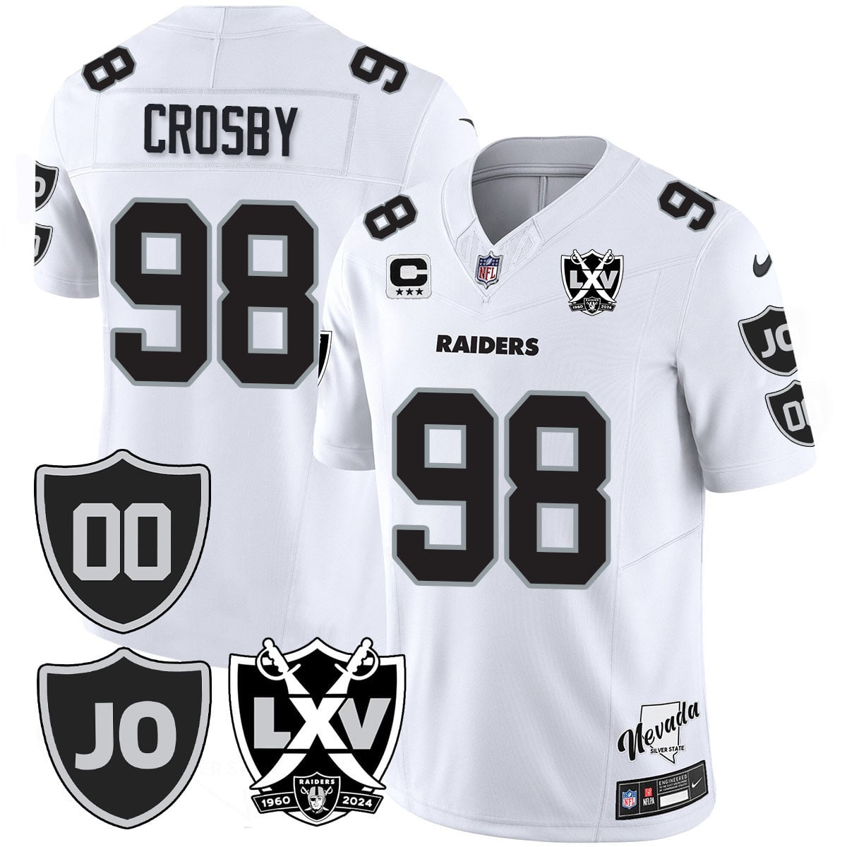 Men's Raiders Vapor Limited Jersey - All Stitched - Honor Jim Otto