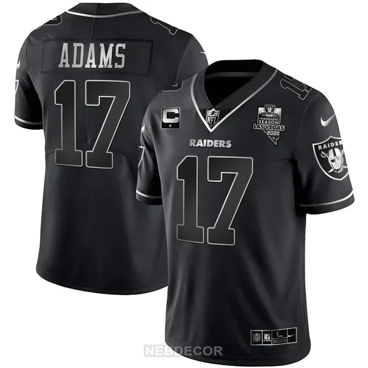 MEN'S LAS VEGAS RAIDERS INAUGURAL SEASON PATCH SPLIT GOLD JERSEY - ALL STITCHED