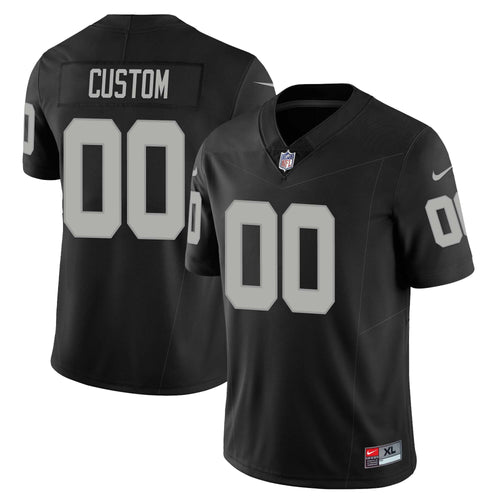 Custom Las Vegas Raiders 2023 Nevada Sliver State Patch Jersey - All Stitched