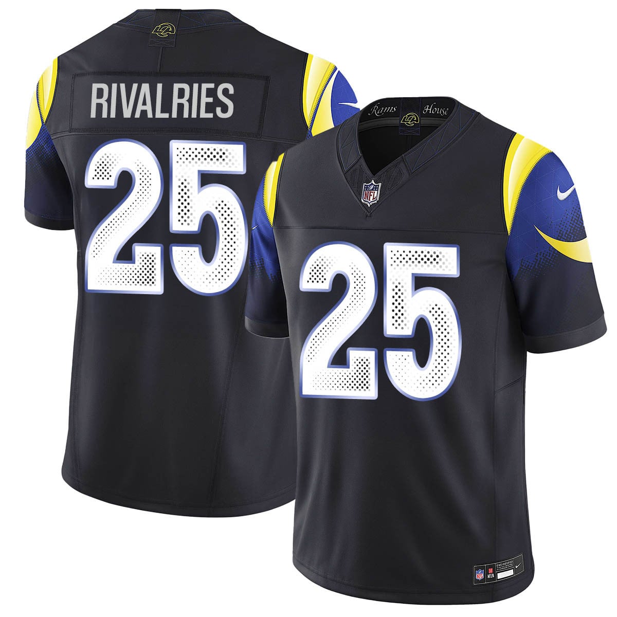 Los Angeles Rams F.U.S.E. Limited Rivalry Series Custom Jersey - All Stitched