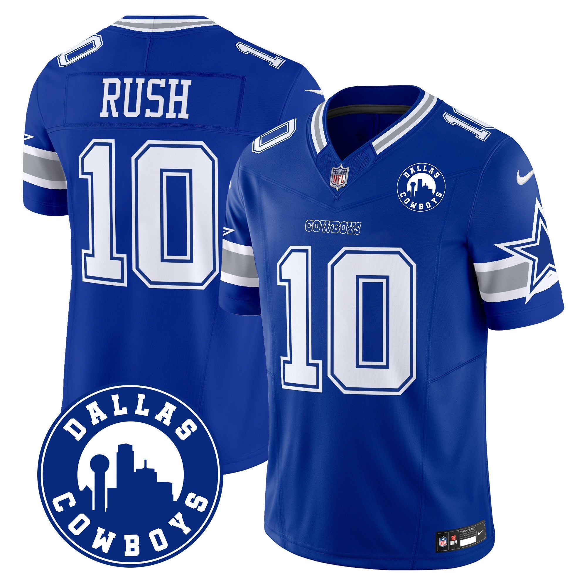 Men's Cowboys Dallas City Patch Vapor Limited Jersey - All Stitched
