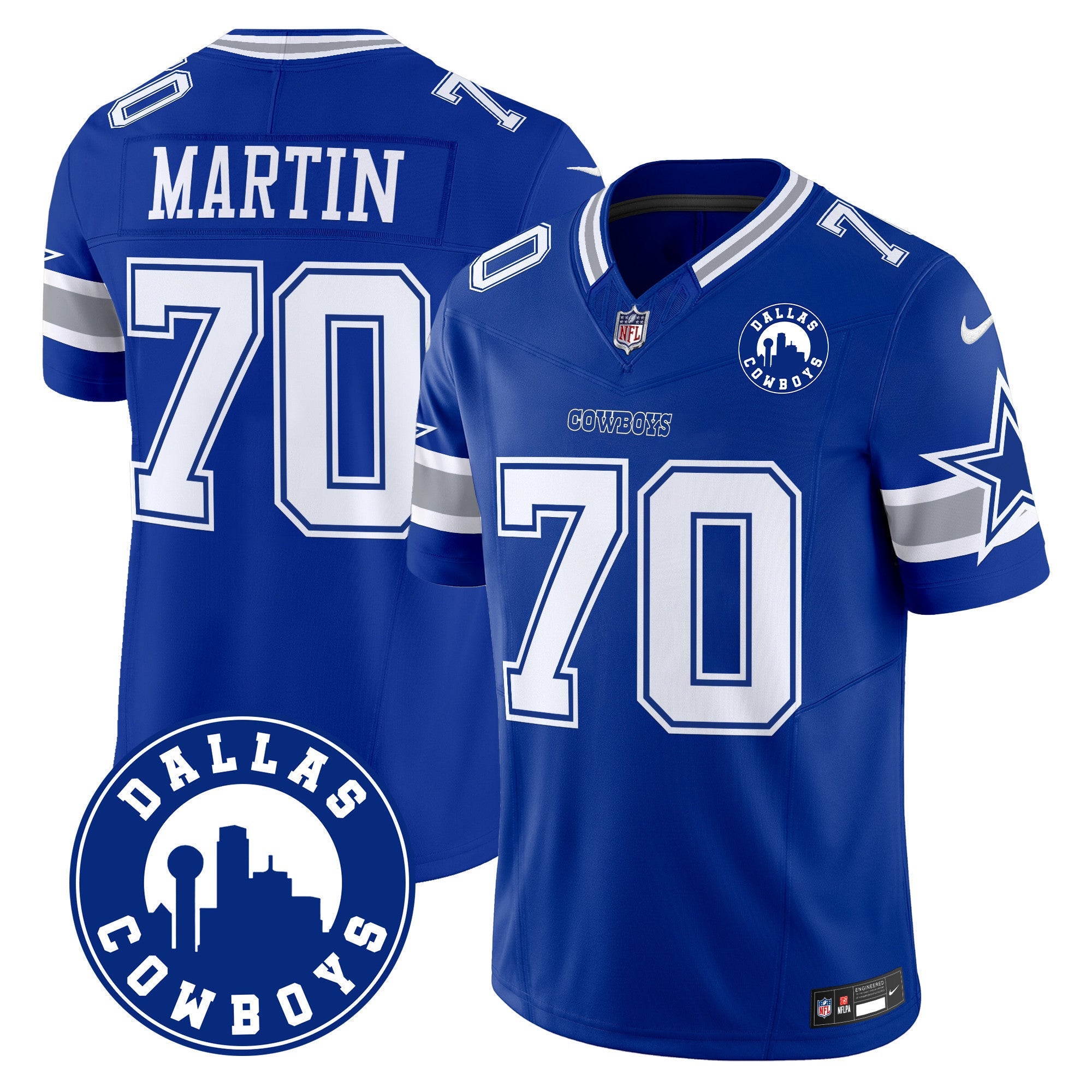 Men's Cowboys Dallas City Patch Vapor Limited Jersey - All Stitched