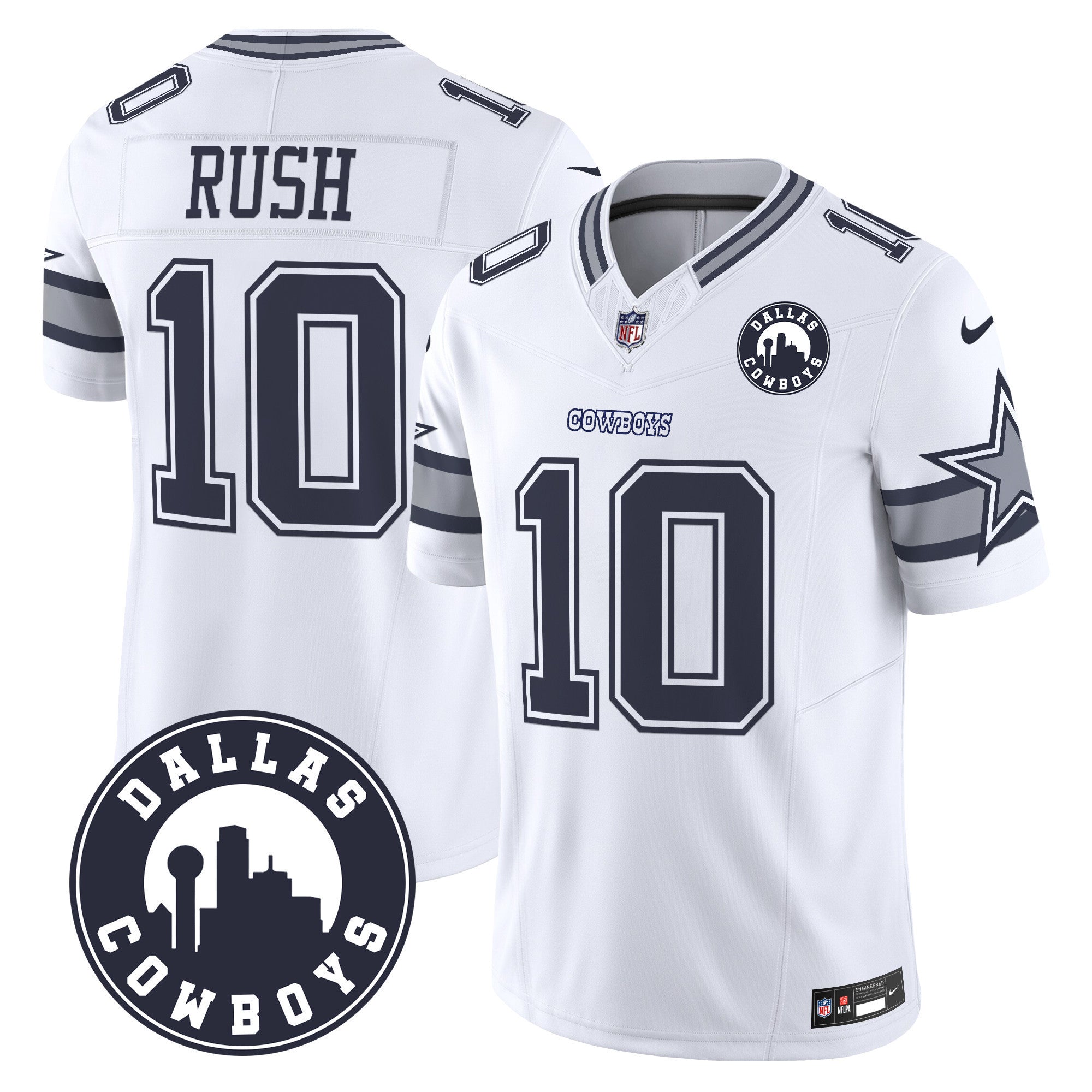 Men's Cowboys Dallas City Patch Vapor Limited Jersey - All Stitched