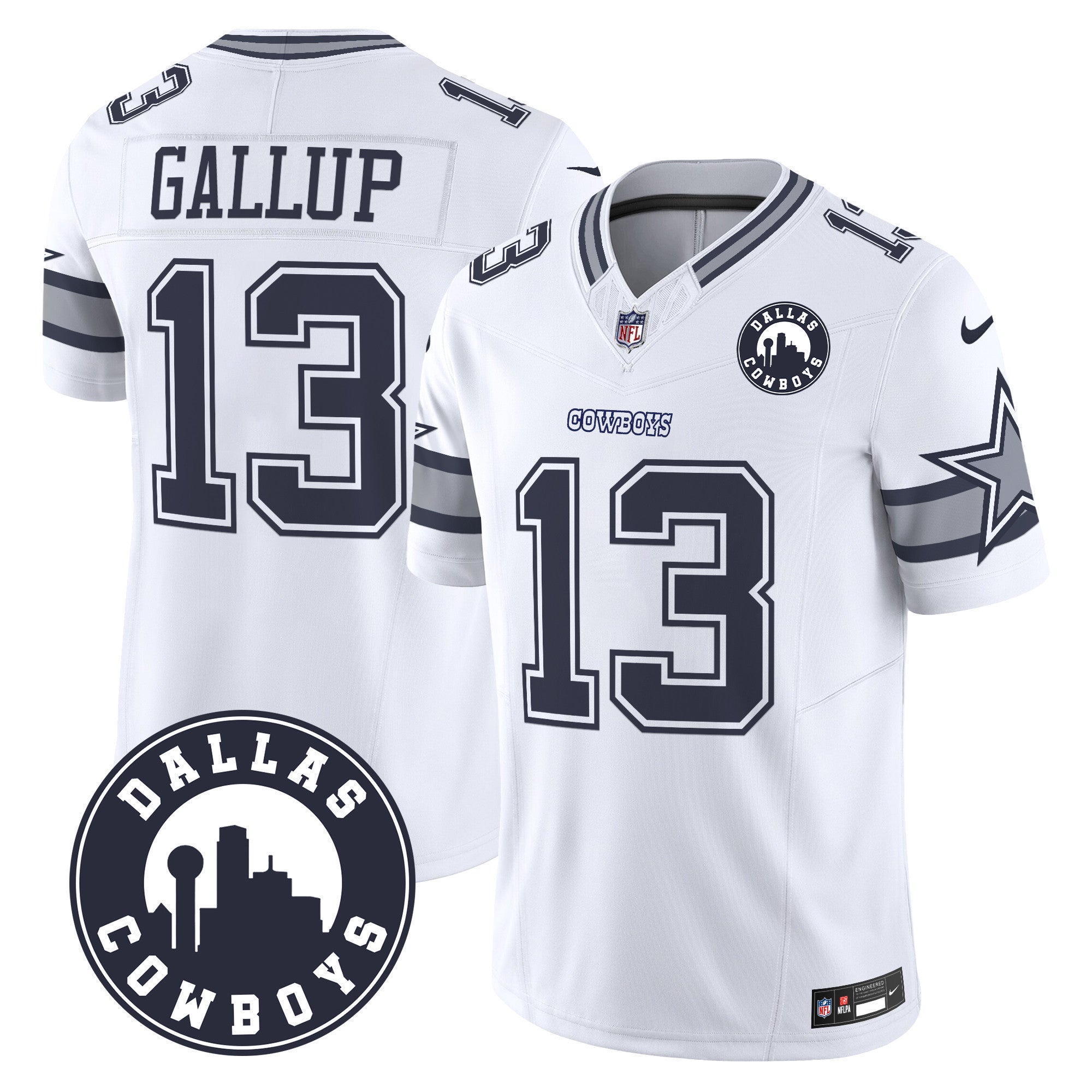 Men's Cowboys Dallas City Patch Vapor Limited Jersey - All Stitched