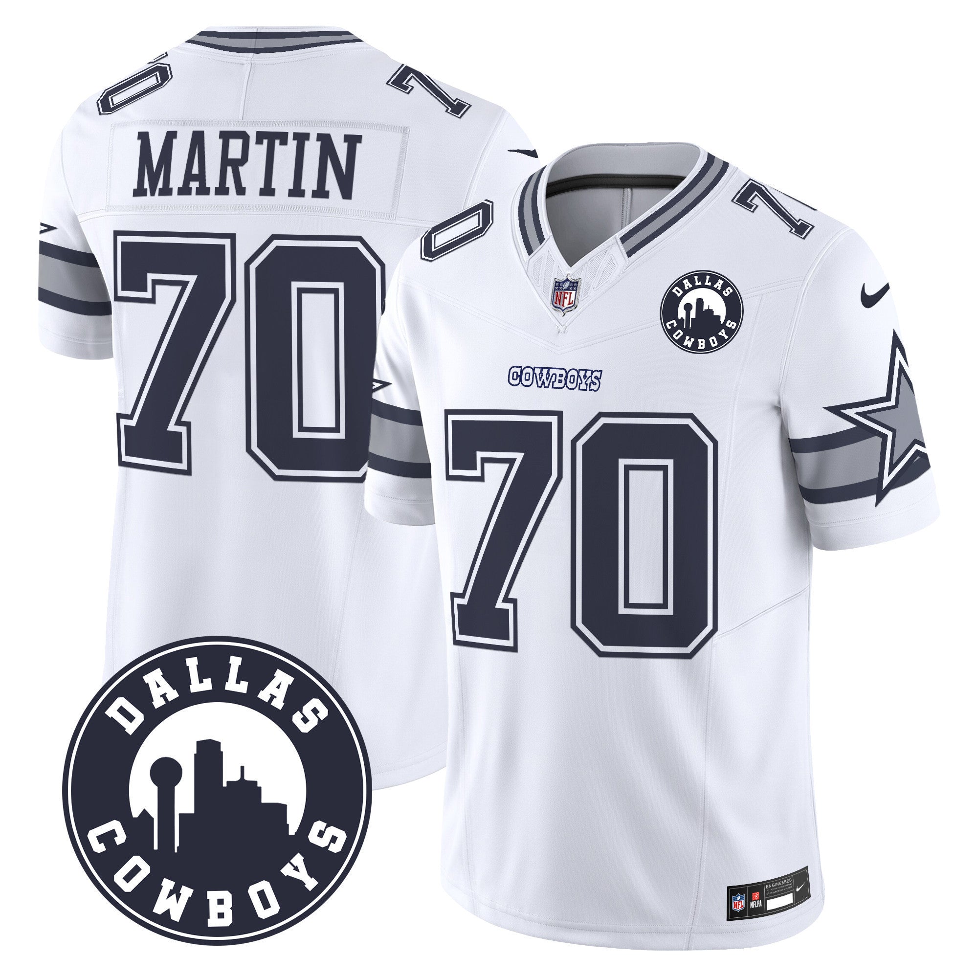 Men's Cowboys Dallas City Patch Vapor Limited Jersey - All Stitched