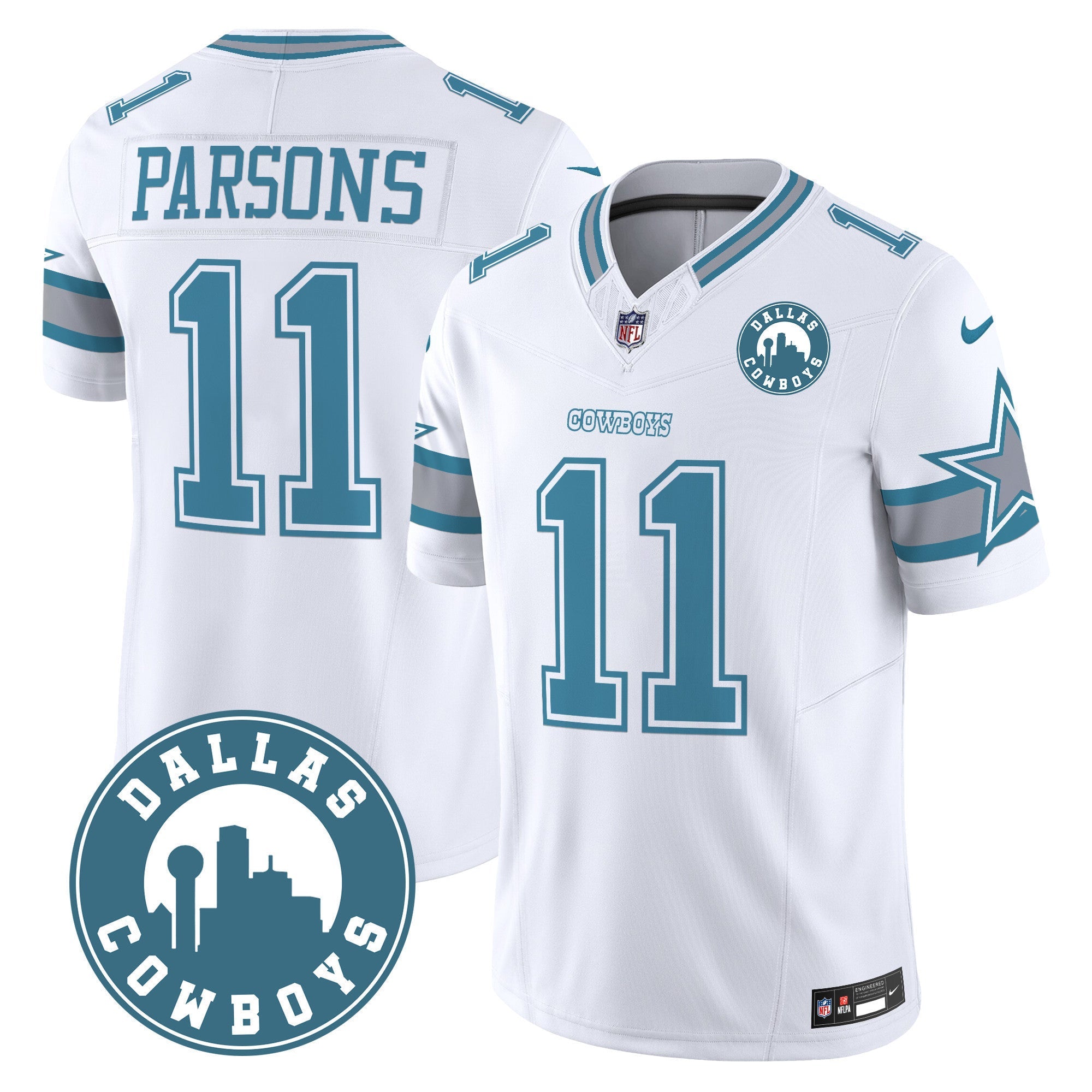 Men's Cowboys Dallas City Patch Vapor Limited Jersey - All Stitched